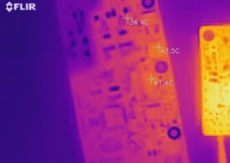 PCB infrared thermal image