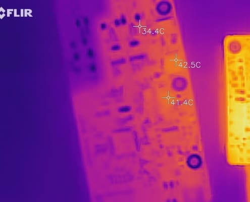 PCB infrared thermal image